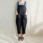 Pants casual pants cotton and linen breathable plus size overalls 3996426794901