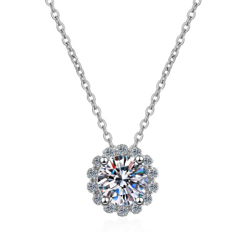 Women's Fashion All Match Moissanite Necklace 3996552c 3010 43d7 b2f0 fed25b98071f