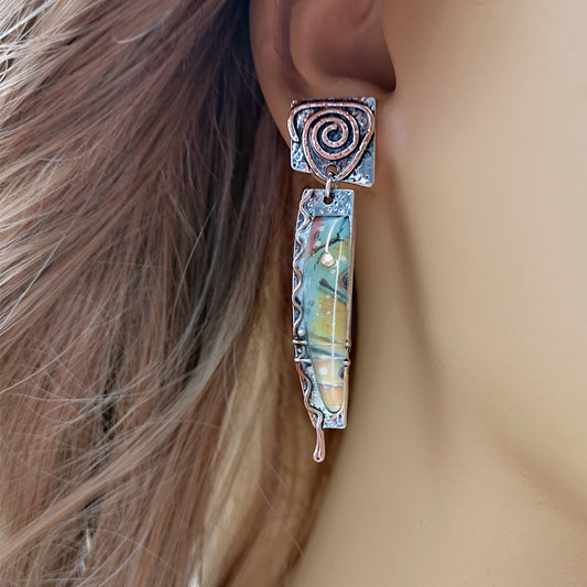 Simple Geometric Personality Metal Earrings 39989bda 74a6 4d41 a724 6ded1cc9c298