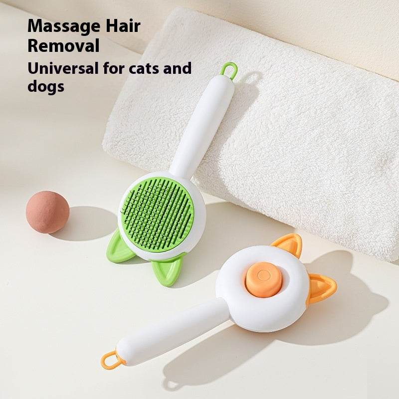 Pet Dog Brush Cat Comb Self Cleaning Pet Hair Remover Brush For Dogs Cats Grooming Tools Pets Dematting Comb Dogs Accessories