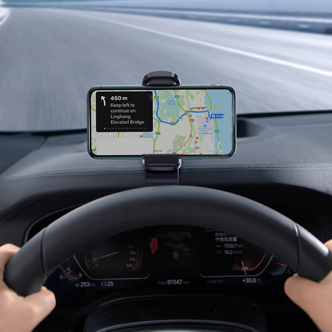 Car Phone Holder Universal Car Stand 360 Degree GPS Dashboard Gravity Phone Holder - 图片 2