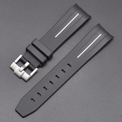 Mercury Arc Rubber Watch Strap Men's And Women's Waterproof 20mm 39afdee9 b517 4014 b469 ffce624502eb