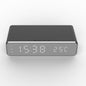 LED Electric Alarm Clock With Wireless Charger Desktop Digital Despertador Thermometer Clock HD Mirror Clock Watch Table Decor - 图片 6