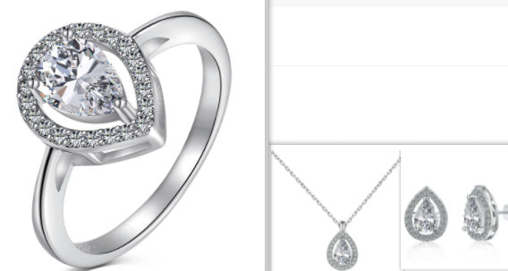S925 Sterling Silver Jewelry Set 39cac750 067e 41bd 9af1 d88a307b2641
