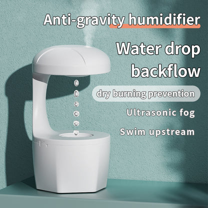 New Arrival Portable 800ml H2o Anti Gravity Usb Air Water Droplet Cool Mist Smooth Sailing Aromatherapy Humidifier For Bedroo