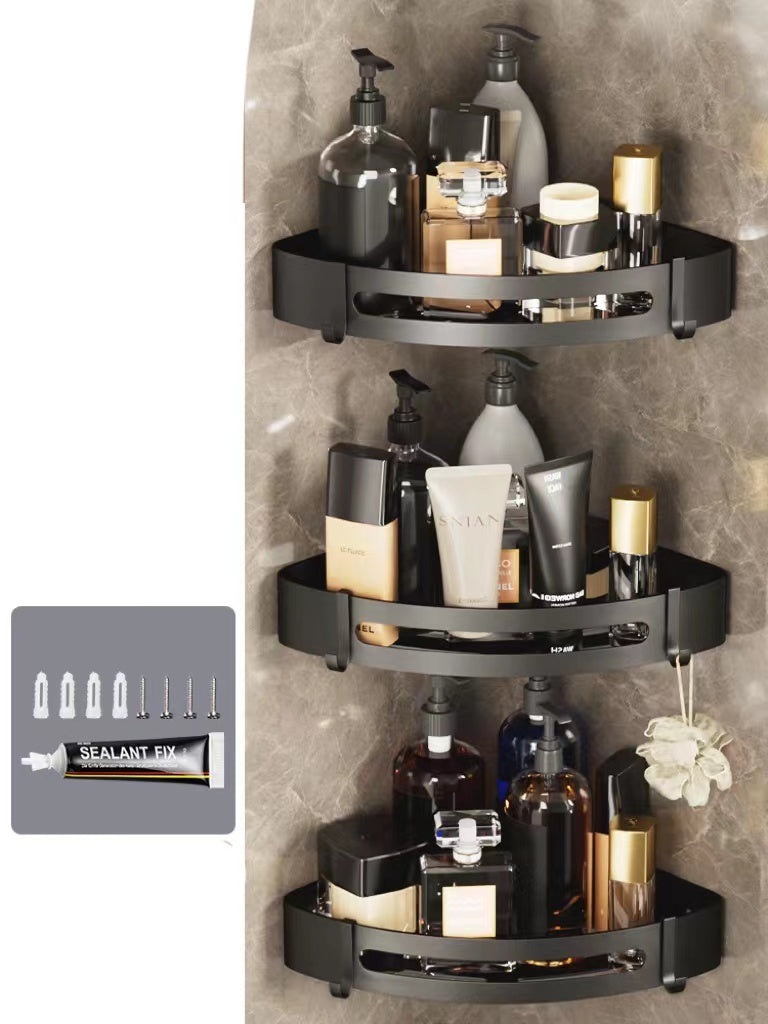 Bathroom Triangle Shelving Bathroom Wall Hanging Shelving Perforated Simple Storage Rack 39dc812d 1f2a 43ad a5ff 24ec2a6515d6
