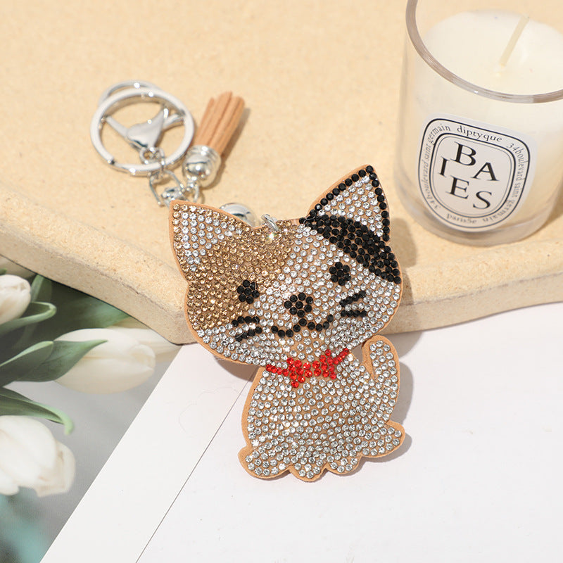 Classic Cartoon Cat Hot Rhinestone Keychain Fashion 39f44f84 ea05 4ea2 bfa0 ea827c4f0b41