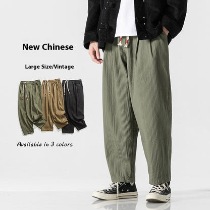 Men's Casual Pants Loose Solid Color Overalls Straight-leg Trousers 39f894d4 e7ea 438f 93df cf38996a8a68 trans