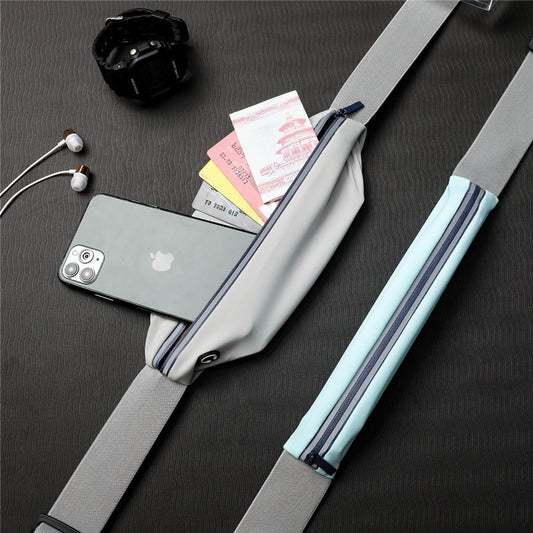 Men's And Women's Outdoor Sports Waist Bag Gym Bag Waterproof Storage Bag Sports Bag Invisible Ultra-thin Mini Small Waist Ba