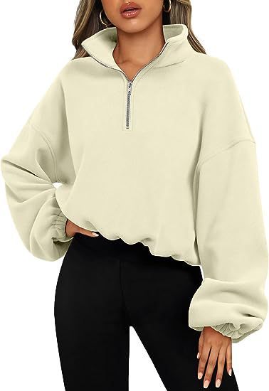 Loose Sport Pullover Hoodie Women Winter Solid Color Zipper Stand Collar Sweatshirt Thick Warm Clothing 3a0d49aa 13b5 4931 b5