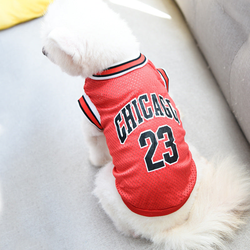 Pet Clothes Basketball Vest Large Mesh Summer Dog Clothes 3a167694 7399 4ba4 932a fa170bcb7c44