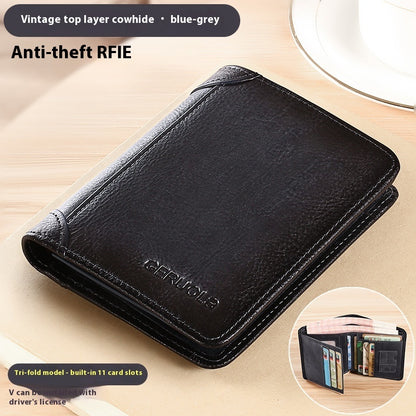 Genuine Leather Anti-theft Swiping Ultra-thin Cheng E Wallet 3a176852 a0f8 41dc a14d 05f3b8f7f8fa trans