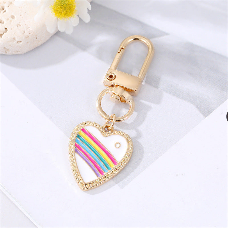 Dot Drilling Alloy Love Eye Keychain 3a22d682 4614 427f 8e8f ece910e93c9e