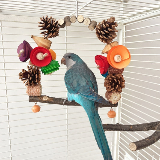 Parrot Swing Pine Nut Grinding Mouth Grinding Claw Log Bird Stand Rod Color Decoration 3a274694 74b2 46b2 a9cd 919f9a333c20