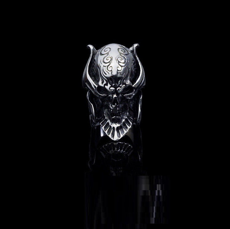 Men's Titanium Steel Polished 316L Stainless Steel Pirate Iconic Ring 3a3ea818 9410 4c9f aea9 b9cbf640c184