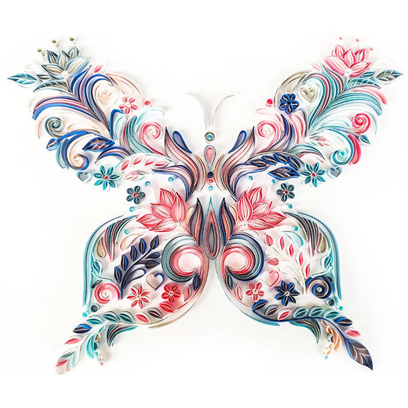 A4 Butterfly Quilling Paper Handmade Diy Material Package - HD Wireless Product #6