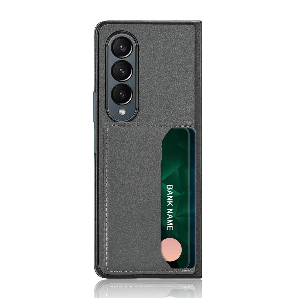 Simple Card-inserting Litchi Pattern Phone Case - 图片 2