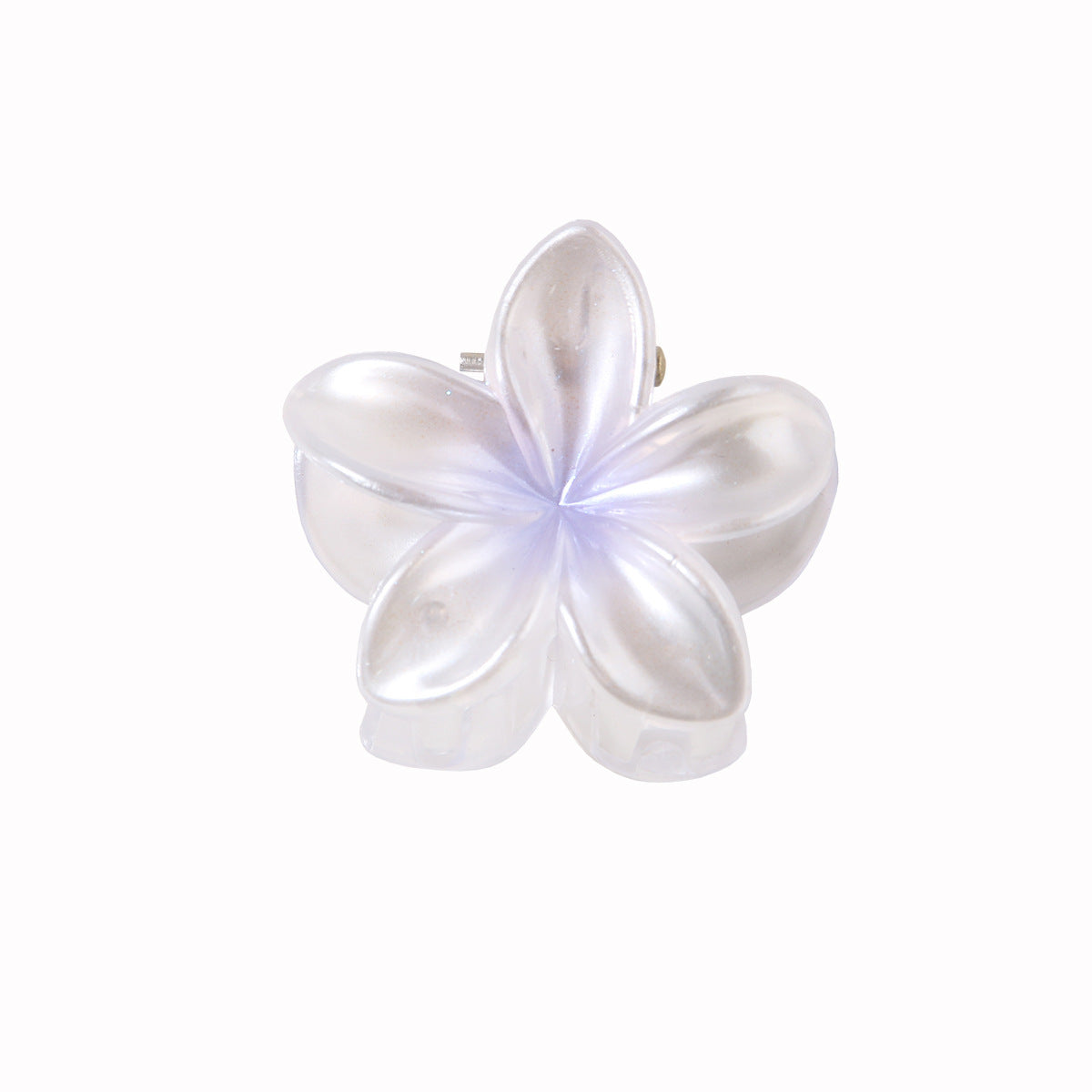 Small Size 4cm Pearlescent Flowers Barrettes Sweet Plumeria Rubra 3a5d73b9 aecd 4478 9aca d6b7271f1185