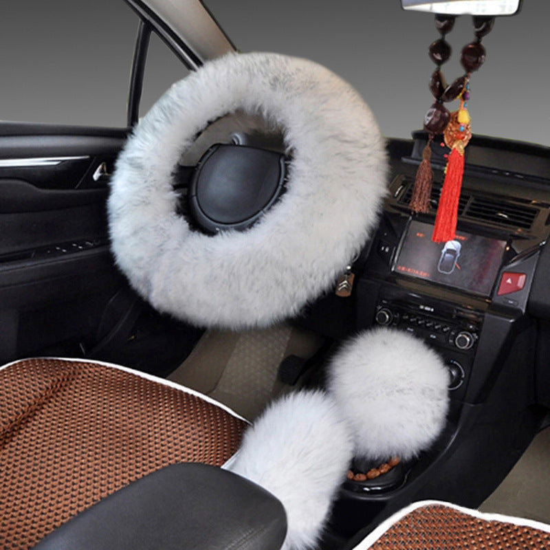 Wool Steering Wheel Cover Long Wool Handle Cover 3a6772b6 773f 480d 8d69 8cfb7f74470f