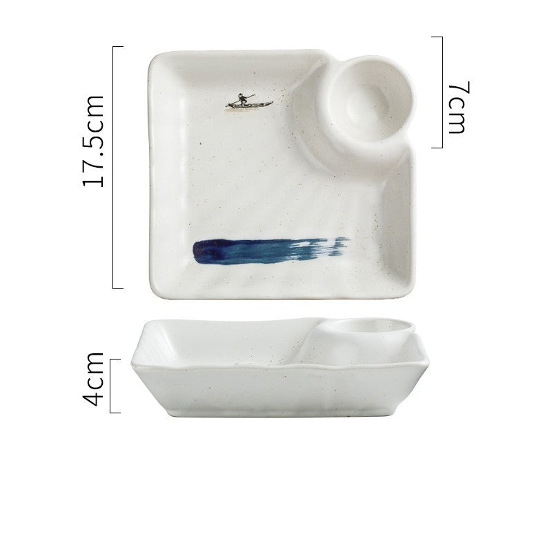 Japanese Creative Ceramic Dumpling Special Plate Comes With Vinegar Plate 3a90ee1f 9ea2 4b6f a94e c2b0cf41348a