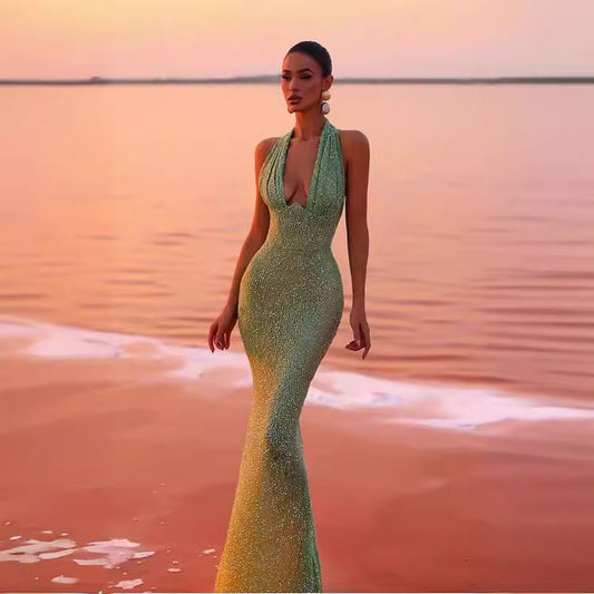 Split Sparkling Sequin Slimming Ball Evening Dress 3aae07d9 69df 4dc4 8317 4a214484fb8a