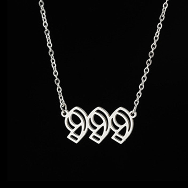 Fashion Vintage Double Cutout Number Necklace 3abe689e 1251 4f5d a4f5 80d0aac2d1d0