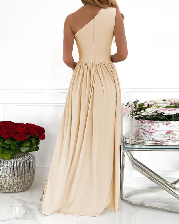 Women's One Shoulder High Split Cutout Sleeveless Elegant Sexy Cocktail Maxi Dress 3ad3bafb d9dd 4a5e 892b 1fe1a0ebca9e