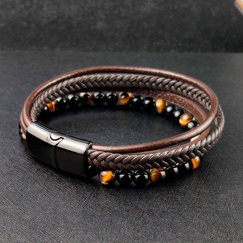 Multi-layer Bracelet Stainless Steel Magnet Wristband 3b03a9a3 08de 41f7 a8d3 fbcfc391711e
