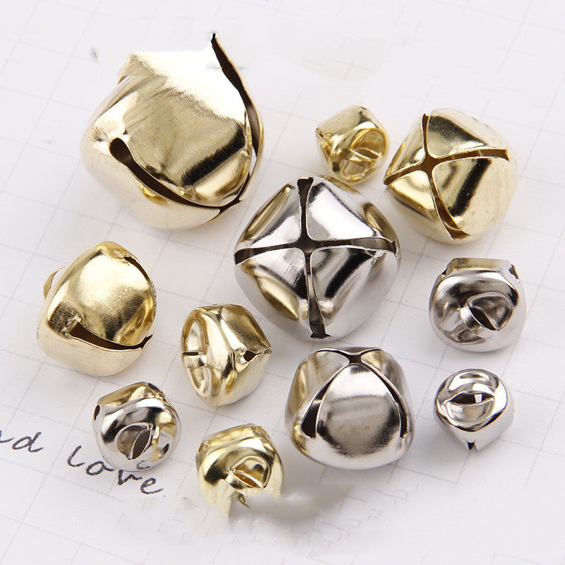 12mm 30mm Cross Opening Water Plated Iron Bell DIY Ornament Pendant Christmas Bag Decoration Bell - HD Wireless Product #1