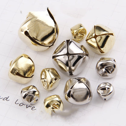 12mm 30mm Cross Opening Water Plated Iron Bell DIY Ornament Pendant Christmas Bag Decoration Bell - HD Wireless Product #1