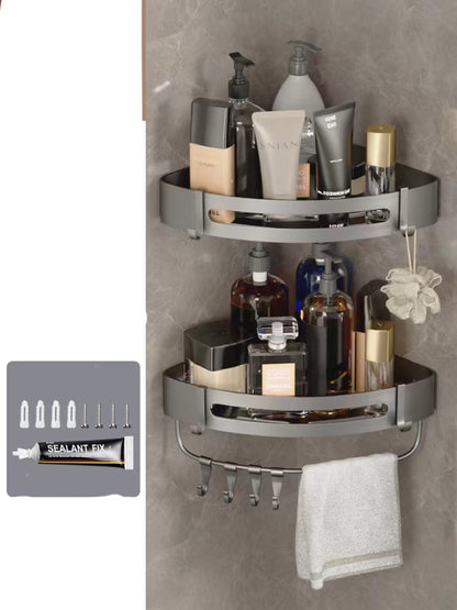 Bathroom Triangle Shelving Bathroom Wall Hanging Shelving Perforated Simple Storage Rack 3b1d561a 29c6 4dcb bd92 0a0808b3359f
