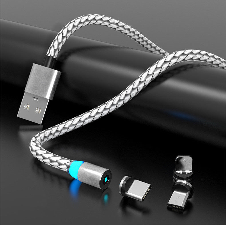 Compatible with Apple , Magnetic Data Cable Breathing Light Magnetic Mobile Phone Charging Cable - 图片 9