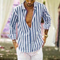 Striped Long-sleeved Casual Men's Shirt 3b561c07 7744 46d7 909b 1b089771d83f