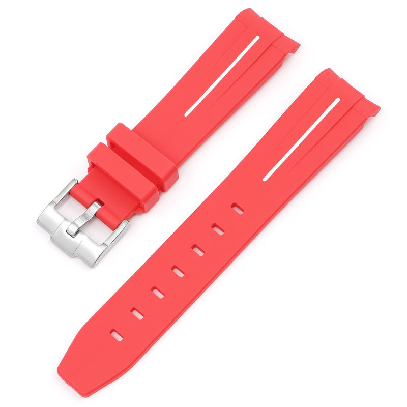Mercury Arc Rubber Watch Strap Men's And Women's Waterproof 20mm 3b681d63 321d 45ef 9722 ea17f080f5c2