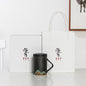 Factory Creative Yuanshan Hand-painted Mug Wooden Handle Ceramic Tea Cup With Lid Filter Three-piece Office Home 3b6c153e 839