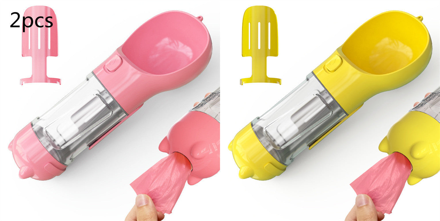 Pet Water Bottle Feeder Bowl Garbage Bag Storage Portable Pet Outdoor Travel 3 In 1 Dog Water Bottle 3b7372b7 c54f 4aa7 9756 