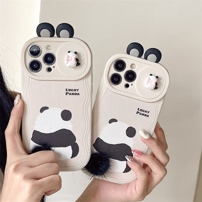 Furry Panda Phone Case Cute Protective Cover 3b8d4d9c de57 403c af69 e2dd3bcf83dd