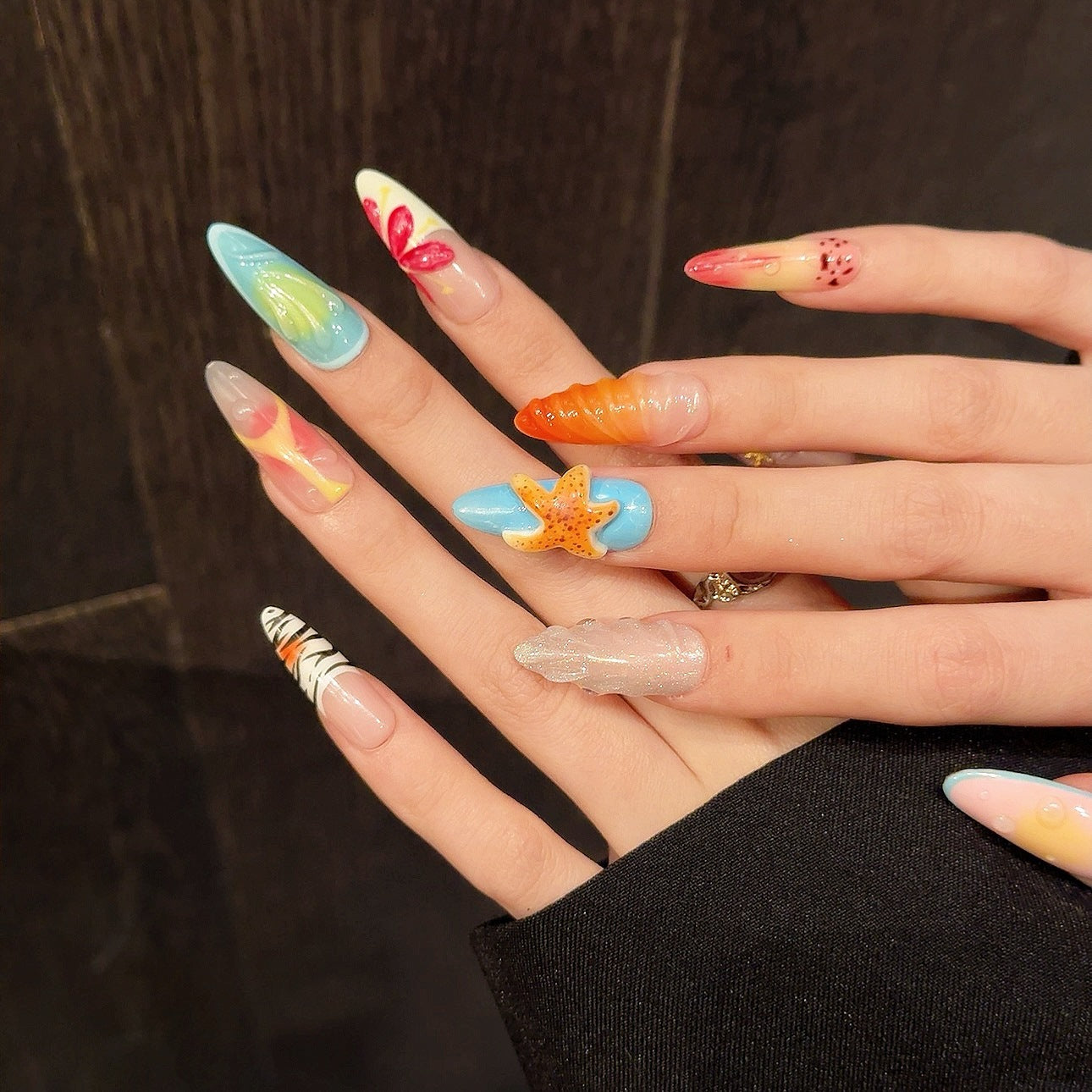 Three-dimensional Starfish Island Vacation Style Wear Nail Tip 3bc7386d e8e8 4495 a69c 23a4fe0ea8cd