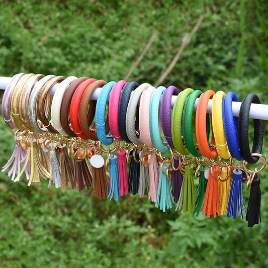Pure Leather Tassel Pendant Bracelet 3bcafc33 0b43 4849 a760 1a63c5206817