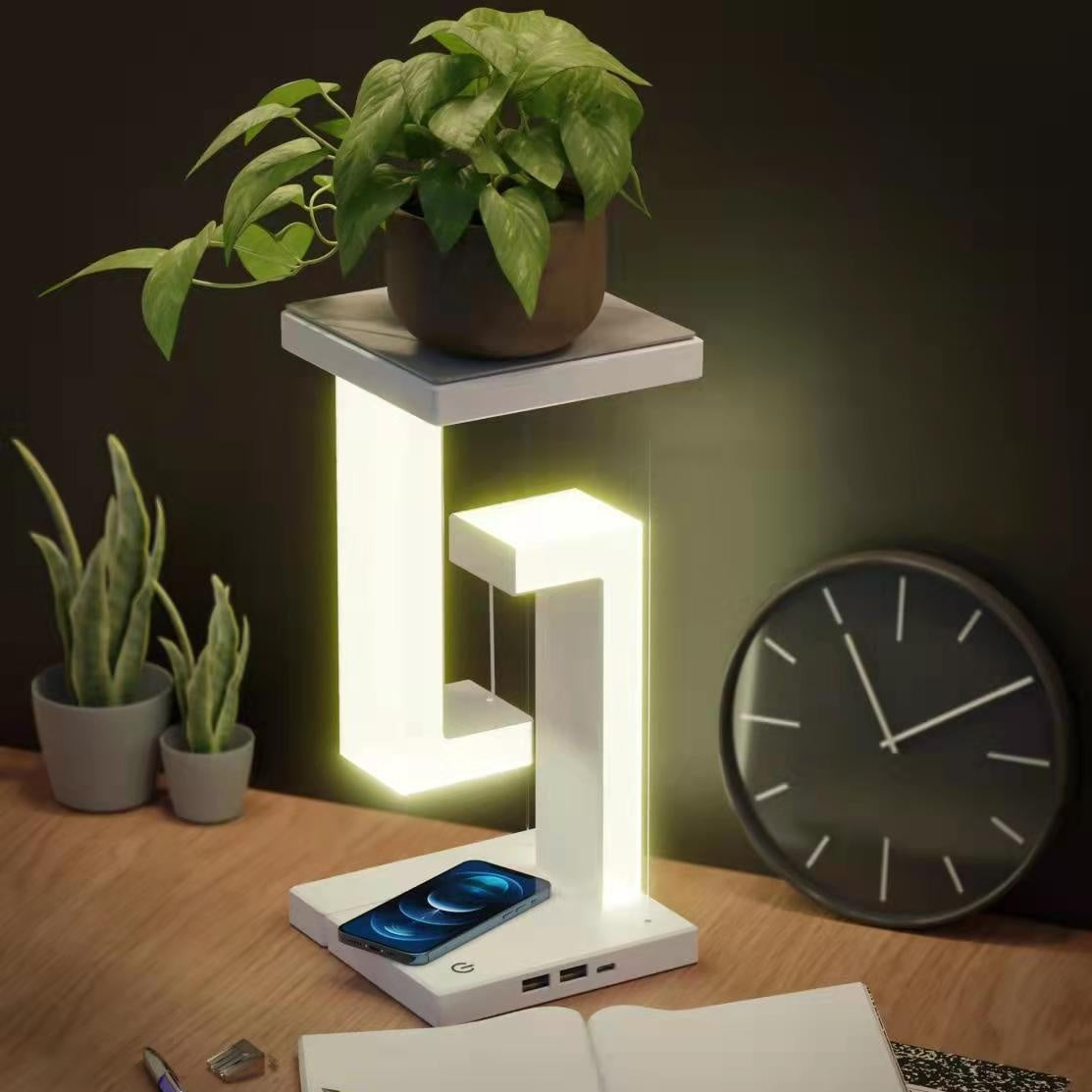 Creative Smartphone Wireless Charging Suspension Table Lamp Balance Lamp Floating For Home Bedroom 3bdbfef7 0130 46a5 8d57 91