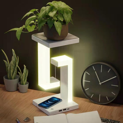 Creative Smartphone Wireless Charging Suspension Table Lamp Balance Lamp Floating For Home Bedroom 3bdbfef7 0130 46a5 8d57 91