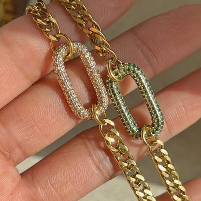New Full Diamond Necklace Punk Rock Diamond-embedded Geometric Clavicle Chain 3bdcd47a 1213 4b39 8f7d a1bbf9d9039d