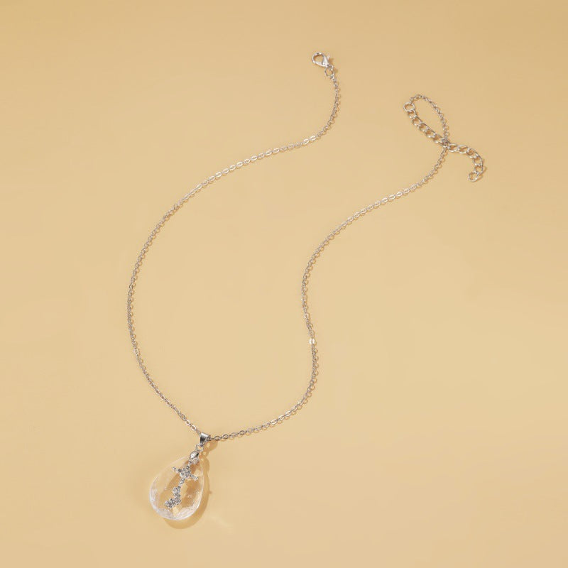 Simple Temperament Wild Drop Pendant Necklace 3be14aac 92c4 4c49 ad24 58e68758d6d2