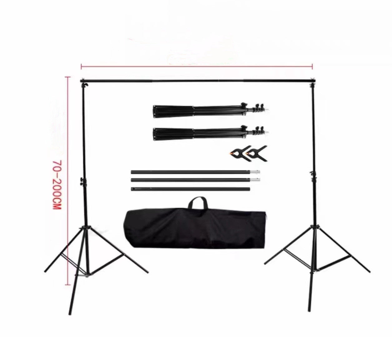 Telescopic Background Frame Set Studio Equipment 3be77a87 082d 4916 a587 e4a64377725b