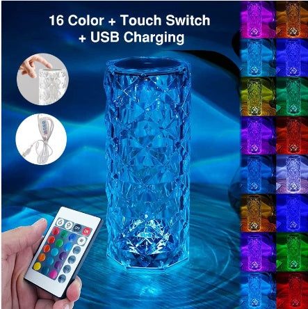 Creative Crystal Diamond Table Lamp Rechargeable Acrylic Bedroom Bedside 3bebb8d4 5ed5 4e5e 95c9 cd5942005f7a