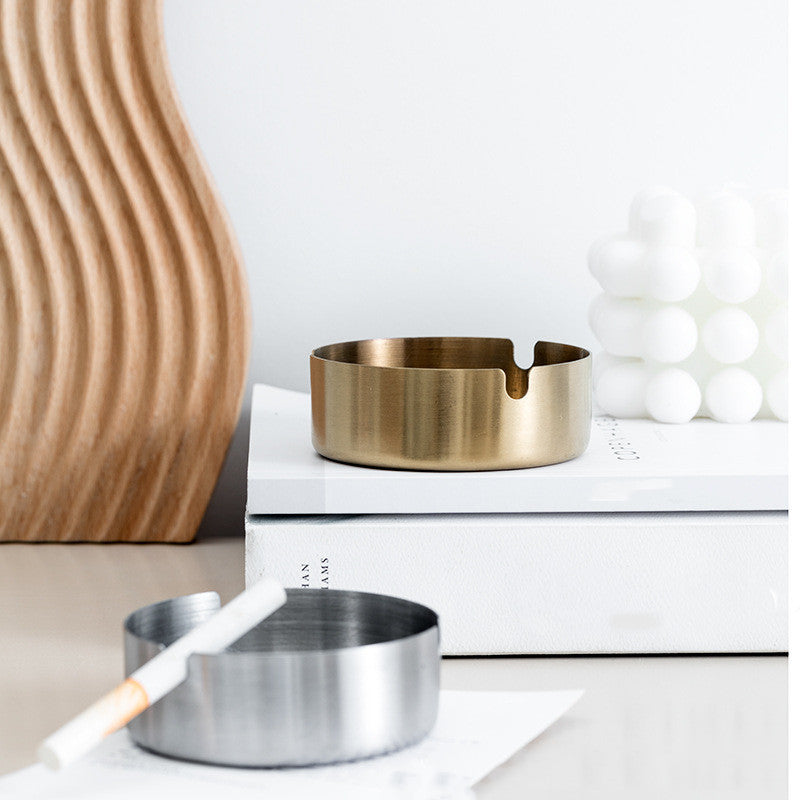 Simple Thickened Practical Stainless Steel Ash Tray 3bf81d7f 05cf 4949 957e 200e4c342323