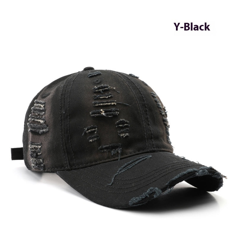 Retro Pure Color Washed Hole Light Board Baseball Cap 3bff00e3 58ca 45a1 8c3c 8f7db9ff9769 trans