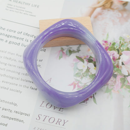 Marbling Acrylic Bracelet Shaped Irregular Square 3c08021d 0bdb 4360 a82c c4609a5b2f53
