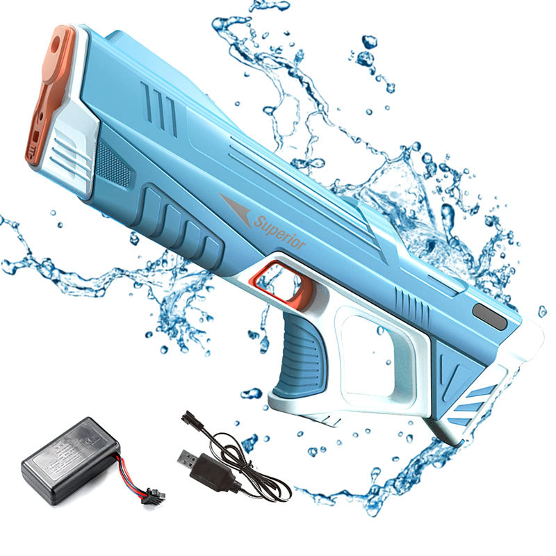 Summer Full Automatic Electric Water Gun Toy Induction Water Absorbing High-Tech Burst Water Gun Beach Outdoor Water Fight To