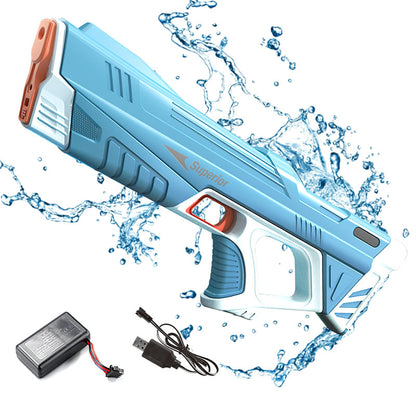 Summer Full Automatic Electric Water Gun Toy Induction Water Absorbing High-Tech Burst Water Gun Beach Outdoor Water Fight To